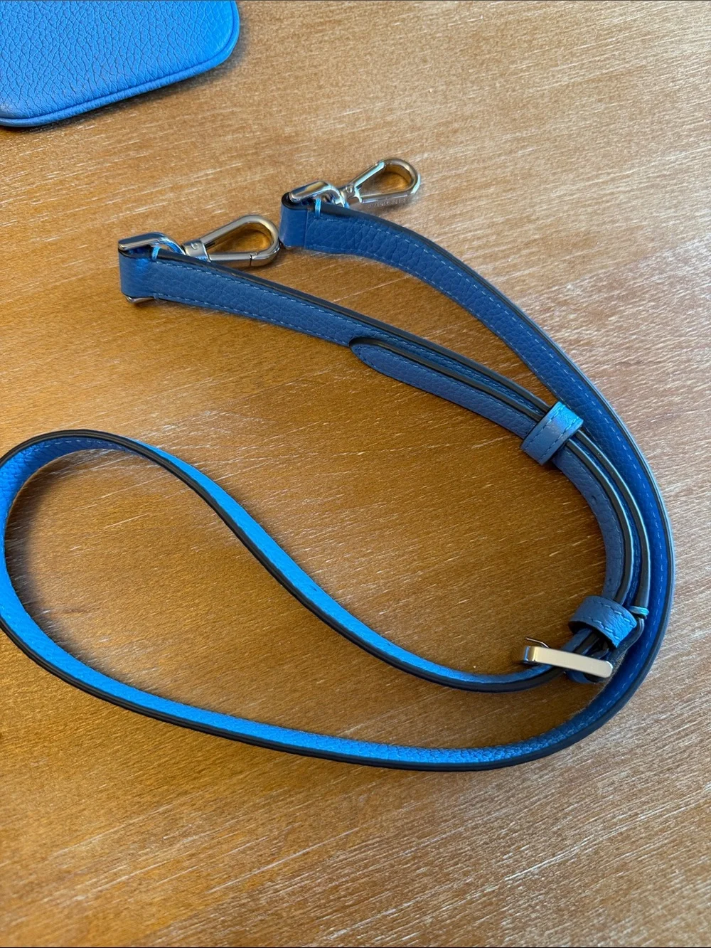 Kate Spade Blue Leather Crossbody/shoulder Bag with 2 Removable Straps - Picture 2 of 11